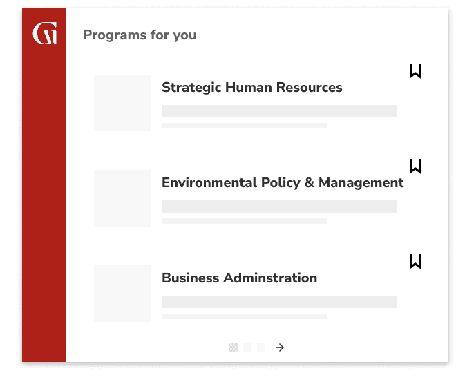 Programs for you: Strategic Human Resources; Environmental Policy & Management; Business Administration